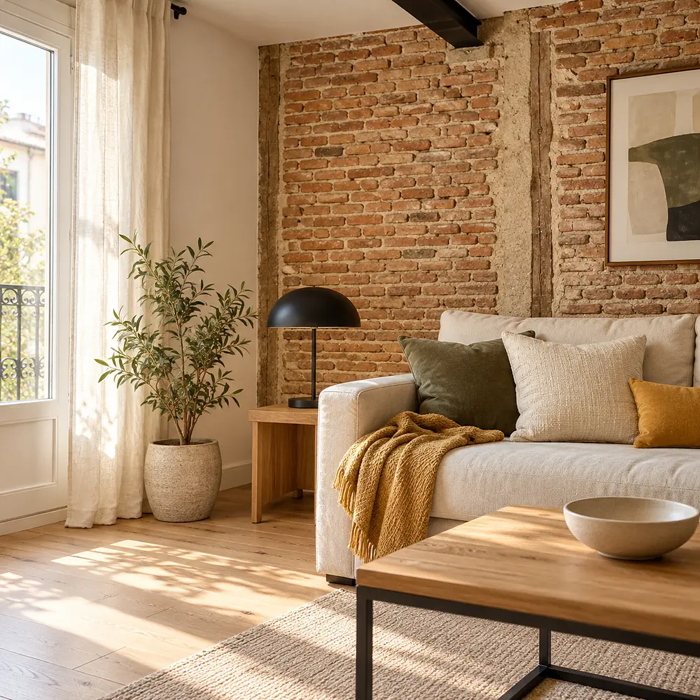 Salón de un apartamento de Only Charming en Madrid